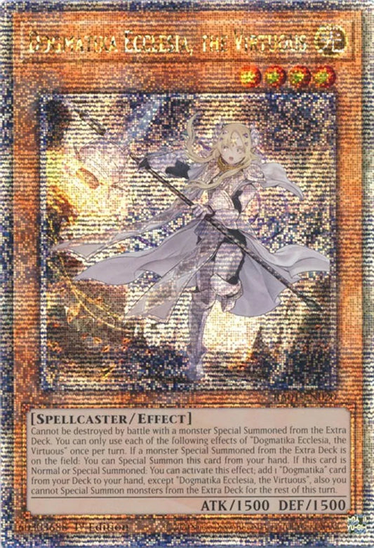 Dogmatika Ecclesia, the Virtuous (Quarter Century Secret Rare) - 25th Anniversary Rarity Collection (RA01)